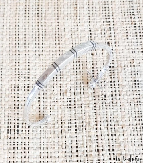 Touareg semi open rigid band bracelet
